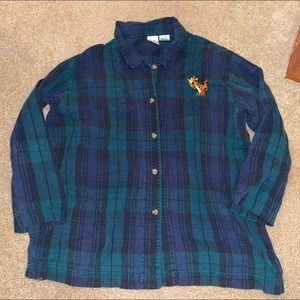 VTG Tigger Disney Store Flannel Shirt